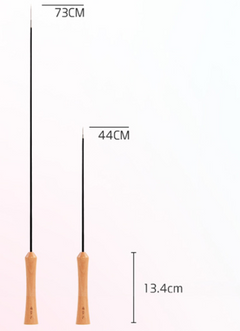 Wooden Cat Teaser Wand - Retractable Cat Toy