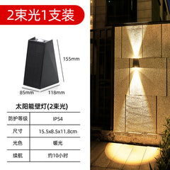 Solar Outdoor Wall Light - Modern Waterproof Landscape Lamp