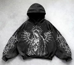 Hooded Printed Hip Hop Y2G Streetwear Sweatshirt
