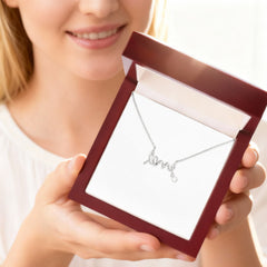Scripted Love Necklace