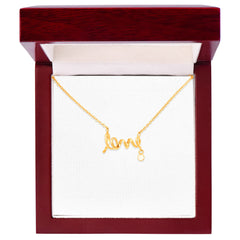 Scripted Love Necklace