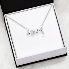 Scripted Love Necklace
