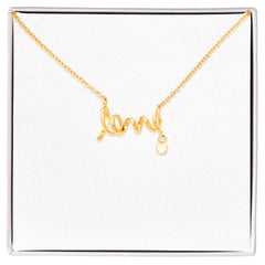 Scripted Love Necklace